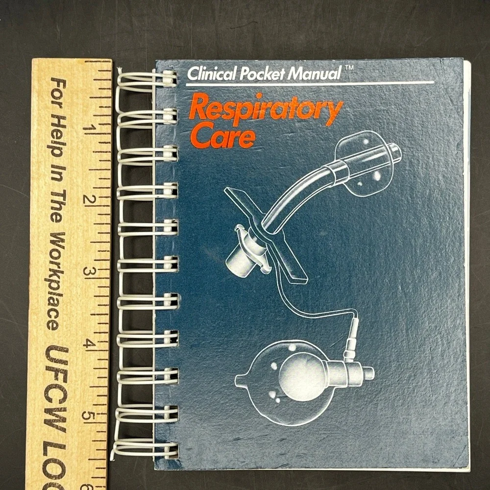 Clinical Pocket Manual Respiratory‎ Care Spiral Bound Medical Reference Book